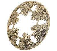 Toyvian Couvercle de Bougie en Métal Éteint Rapidement la Flamme à Motif Feuille D'érable Creux, Accessoire Décoratif pour Bougies en Pot pour Maison et Bureau