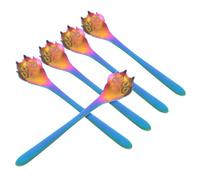 Toyvian Cuillères à Café Design Créatif et Résistant 5pcs en Acier Inoxydable de Patte de Chat et Chien pour Café, Thé et Glace Usage Quotidien