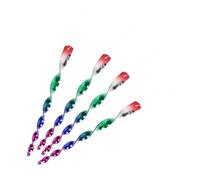 Toyvian Dispositifs pour Oiseaux Spirales Décoratifs en Plastique 30Cm 4Pcs, Tiges Réfléchissantes Extérieures pour Terrasse et Jardin, Outil de Peur Pigeons