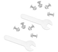 Toyvian Ensemble De 2 Vis de Poignée pour Casserole en Acier Inoxydable 5 | Lot de Set, Clé Incluse, Verrouillage Sûr, Pose Simple, pour Poignées de Cuisson et Ensembles de Marmites