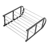 Toyvian Étagère à Chaussures Pratique à 3 Niveaux en Acier Inoxydable Grand Espace de Rangement, Design Simple et Élégant pour Maison et Dortoir