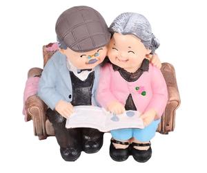 Toyvian Figurine Décorative en Résine, Figurines d'amoureux des Grands-Parents, Présent Grand Parents, Petite Statue Vieux Couple, Collection, pour Maison Couleur Aléatoire