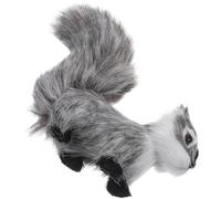 Toyvian Figurine Écureuil Poilu Réaliste en Plastique Laine Artificielle, Ornement Décoratif Adorable pour Sapin de Noël et Bureau