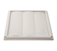 Toyvian Grille D'aération Résistance Trois Lames Mobiles en Abs Blanc Offrant une Ambiance Estivale pour Systèmes de Ventilation et Sèche-linge