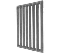 Toyvian Grille de Barbecue Rectangulaire en Fonte Épaisse 23,5x17 Cm pour Feu de Bois, Plaque de Cuisson Résistante Haute Température, Accessoire de Grill Extérieur Polyvalent