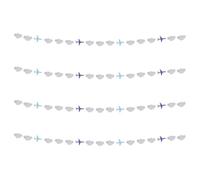 Toyvian Guirlande de Fête en Papier 4 Pièces Formes Nuage et Avion, Légère et Facile à Suspendre, Décoration Créative pour Fêtes D'anniversaire Garçon et Filles