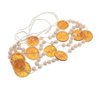 Toyvian Guirlande Murale Décorative en Bois et Tranches d'orange Séchée Cannelle et Anis Étoilé, Design Rustique Artisanal pour Cheminée ou Mur, Ambiance Chaleureuse