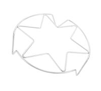 Toyvian Insert de Panier Vapeur Rond en Acier Inoxydable 22cm pour Autocuiseur et Friteuse à Air, Support Cuisson Vapeur Pratique et Gain de Place