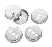 Toyvian Kit de 5 Plaques de Base Rondes en Acier Inoxydable Argenté pour Barre Porte-serviettes, Facile D'entretien Stabilité Renforcée, pour Salle de Bain