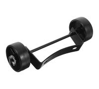 Toyvian Kit de Remplacement de Roues Noir en Fer et Plastique Design Mobile pour Chauffage de Terrasse à Gaz pour Chauffage Extérieur de Patios