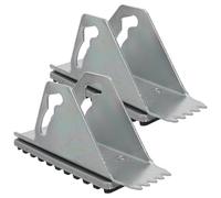 Toyvian Kit D'échelle Antidérapant 1 Paire Pieds en Caoutchouc Rembourrés pour Échelle Extension, Installation Facile et Résistant aux Intempéries, Adapté aux Surfaces Irrégulières