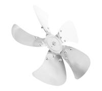 Toyvian Lame de Ventilateur à 5 Pales Facile à Nettoyer en Alliage D'aluminium Argenté Distribution D'air Uniforme Adaptée aux Ventilateurs de Bureau et Industriels