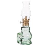 Toyvian Lampe à Pétrole Vintage Verre Solide Lanterne à Kérosène Décorative pour Intérieur et Extérieur Lampe à Huile Classique pour Maison et Ambiance Chaleureuse