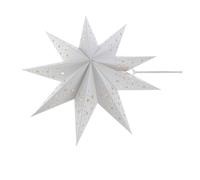 Toyvian Lanterne en Papier Étoilée Blanche 2pcs 45cm Légère et Facile à Suspendre pour Décoration Intérieure et Occasions Spéciales