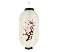 Toyvian Lanterne Japonaise en Soie Blanche Style Classique, Lanterne Suspendue Résistante à L'extérieur pour Décoration Intérieure et Extérieure