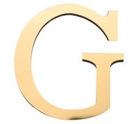 Toyvian Lettre G décorative murale en acrylique, 20 cm, dorée et | Lettres dorées décoratives pour la décoration murale, finition résistante à la décoloration, pour les murs de bureau et