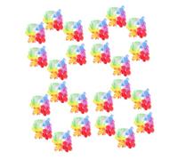Toyvian Lot de 10 Paires de Bracelets à Fleurs Hawaïens Élastiques Faits Main Accessoires de Fête Tropicale Luau Aloha Bracelets Leis Colorés pour Événements Estivaux et Carnavals