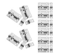 Toyvian Lot de 10 Verrous à Pêne Dormant en Acier Inoxydable 304, Loquets de Porte Coulissante 2 Pouces, Installation Facile pour Portes, Fenêtres et Armoires la Maison Bureau