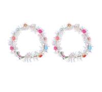 Toyvian Lot de 2 Bandeaux Lumineux LED Guirlande Fleurs, Accessoire Cheveux Fête, Taille Unique, Décoration Capillaire Scintillante, pour Adultes et Garçon et Filles, Couleur Aléatoire