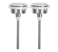 Toyvian Lot de 2 Boutons de Chasse D'eau Ronds en Abs Argenté pour Réservoir de Toilettes, Surface Lisse et Résistante à L'usure, pour Maison ou Hôtel Couleur Aléatoire