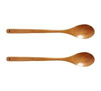 Toyvian Lot De 2 Cuillères À Thé De Cuisine, Ustensiles De Mélange, Cuillères Antiadhésives Pour Soupes Et Miso, Style Vintage, Pour Remuer, Ragoûts, Soupes, Porridges, Sauces Et Miel.