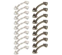 Toyvian Lot de 20 Poignées de Tiroir en Alliage de Zinc Argenté, Mini Poignées Décoratives Faciles à Installer pour Tiroirs et Armoires Cuisine à Usage Domestique