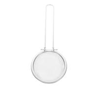 Toyvian Louche à Passoire Pliante en Acier Inoxydable Argenté Passoire à Huile Polyvalente Poignée Ergonomique Cuisine Petite à Mailles Fines