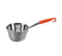 Toyvian Louche en Acier Inoxydable et Versement Précis avec Long Manche et Crochet Suspendu, Cuillère à Eau Lisse Corps Arrondi Épais Cuisine, le Bain et L'arrosage
