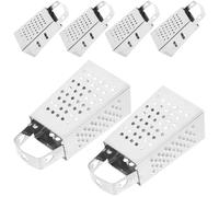 Toyvian Mini Râpe à Fromage et Trancheuse Multifonction 6pcs en Acier Inoxydable pour Carotte et Ail, Usage Domestique Opération sans Effort
