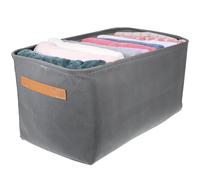 Toyvian Organisateur de Vêtements de Garde-robe en Tissu Non Tissé 3 Pièces, Grosse Capacité, Design Empilable Poignée, pour Domicile et Dortoir