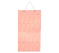 Toyvian Organisateur Suspendu en Feutre Rose Pochette Murale Gain de Place Rangement Pratique pour Bijoux et Accessoires Cheveux pour Colliers et Pinces à Cheveux pour Filles