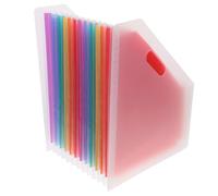 Toyvian Organiseur de Fichiers Dossier Accordéon Extensible et Classification Multilayer, Blanc en PP Grosse Capacité Design Élégant et Gain de Place pour Bureau et École
