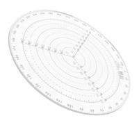 Toyvian Outil Règle de Recherche du Centre Rapide de Création de Cercles en Plastique Rond Localisation Centrale pour Travail du Bois pour Artisanat et Finition