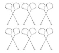 Toyvian Ouvre-pot en Acier Argenté Robuste de Peinture Multifonction 12pcs pour Seaux et Bouteilles, pour Camping et Usage Domestique