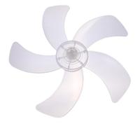 Toyvian Pales Faciles à Installer de Ventilateur Électrique en Plastique Blanc 5 Feuilles pour Ventilateur Puissant Professionnel, pour Camping