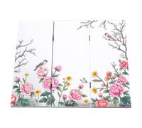 Toyvian Paravent Pliant en Acrylique Écran d'art de Bureau Élégant et Compact Style Chinois Traditionnel Décoration Asiatique pour Bureaux et Espaces de Travail