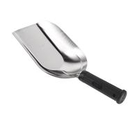 Toyvian Pelle de Jardin Manche Antidérapant en Acier Inoxydable Résistante à l'usure Tête Carrée du Sol Argenté pour Serrage et Travaux de Rempotage