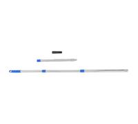 Toyvian Perche D'extension Peinture Tige de Rouleau en Acier Inoxydable à Quatre Sections Argenté Longueur Réglable Grosse Portée pour Cadres de Ponçage et Brosses à Peinture Nettoyage