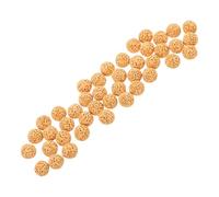 Toyvian Perles de Lave Rondes Pierres Naturelles 50 sans Trou pour Aromathérapie pour Diffuseur D'huile Essentielle Voiture et Décoration Bureau