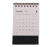 Toyvian Petit Calendrier de Bureau 2026, Mini, Papier Noir, Style | Planning Quotidien, Format Compact Portable, pour Bureau et Desktop, Élégant, Organisation Simple