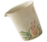 Toyvian Pichet à Lait en Céramique Beige 200ml, Design Multi-fonctionnel Solide, pour Restaurant et Café, Style Moderne et Pratique
