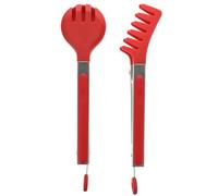 Toyvian Pinces Cuisine en Silicone Résistantes la Chaleur Lot de 2 Solides et Pratiques pour Barbecue, Steak et Pâtes, Cuisine Restaurant