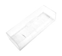 Toyvian Plateau à Gâteau en Acrylique Transparent Rectangulaire Couvercle, Présentoir pour Service de Desserts et Stockage à Domicile