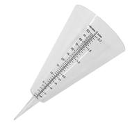 Toyvian Pluviomètre Conique Transparent en Plastique, Compteur d’Eau de Pluie de Jardin pour Pelouse, Instrument de Mesure Extérieur Réutilisable, Gradué Jusqu’À 35 CM