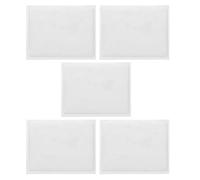 Toyvian Pochettes adhésives pour cartes en PVC, lot de 5, porte-cartes transparentes, adaptées pour permis de stationnement et pochettes d'emballage