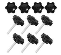 Toyvian Poignée de remplacement Vis en plastique Bouton manuel en plastique M4X25 Lot de 10 pièces Tête hexagonale 25 mm pour machines et équipements mécaniques