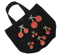Toyvian Porte-bento en Toile, Grosse Capacité, Noir, Boucle de Sécurité | Léger et Résistant, pour Camping et Pique-niques, Pochette de Rangement Déjeuner, Anti-déchirure