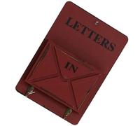 Toyvian Porte-clés avec Boîte aux Lettres Vintage en Panneau de Densité Rouge Mural Accroche Clef Mural Fonctionnel et Rangement Pratique pour Décoration de Maison