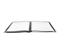 Toyvian Porte-menu en Pvc Pratique et Fonctionnel Transparent Plusieurs styles Support pour Liste de Vins et Menus 6 Pages 12 Vues pour Restaurant et Hôtel Plusieurs styles