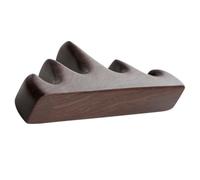 Toyvian Porte-stylo Repose-pinceau Simple Design en Bois Café Forme Montagne pour Calligraphie Adapté aux Accessoires de Thé et Bureau